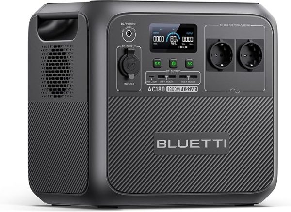 Bluetti AC180, generador eléctrico solar, energía limpia