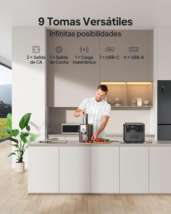 Bluetti AC180, generador eléctrico solar, energía limpia