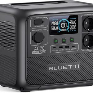 Bluetti AC70 generador solar, energía limpia