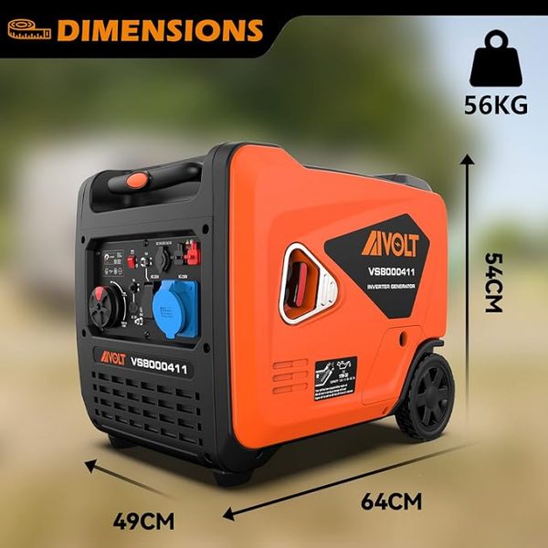 Aivolt 6000W. Grupo electrógeno potente con diseño profesional.