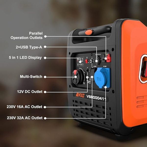 Aivolt 6000W. Grupo electrógeno potente con diseño profesional.