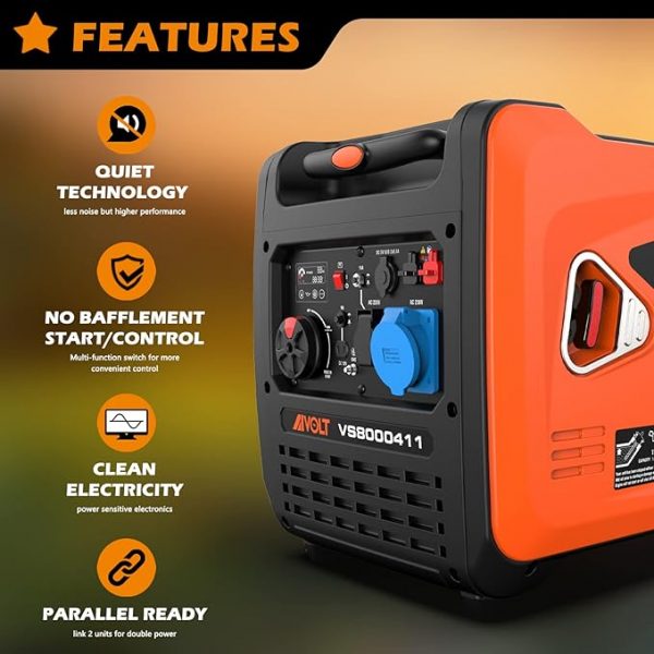 Aivolt 6000W. Grupo electrógeno potente con diseño profesional.