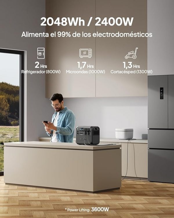 Grupo electrógeno solar Bluetti AC200L, alta potencia profesional