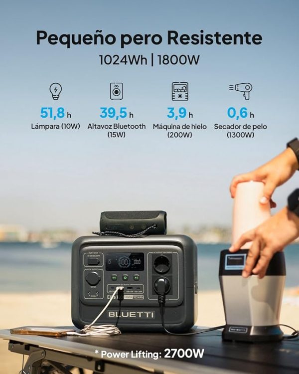Bluetti Elite 100 V2, grupo electrógeno energía limpia