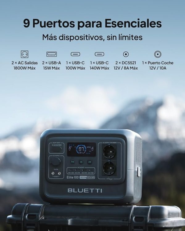 Bluetti Elite 100 V2, grupo electrógeno energía limpia