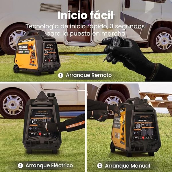maXpeedingrods 3500W, generador con sistema de combustible dual
