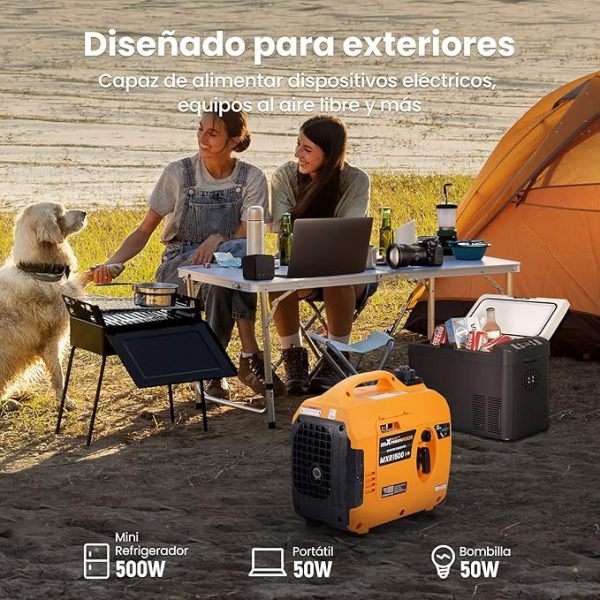 Generador maXpeedingrods 1200W, portatil y silencioso