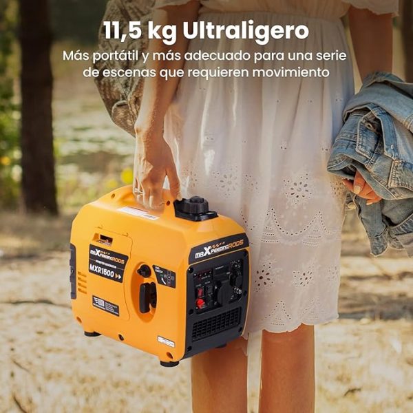 Generador maXpeedingrods 1200W, portatil y silencioso