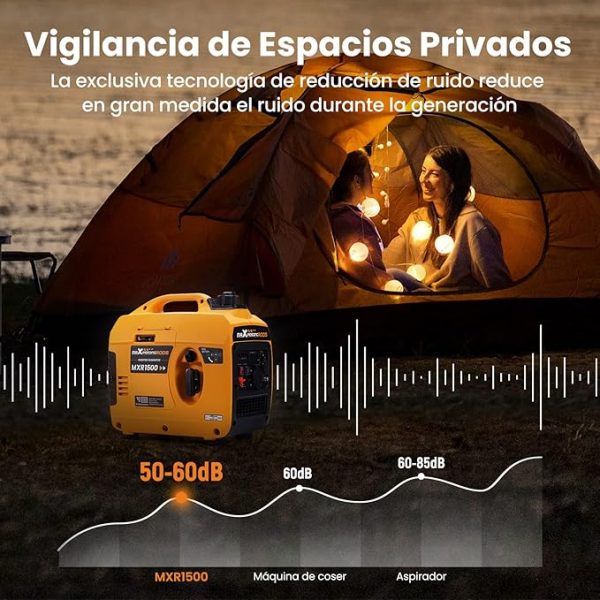 Generador maXpeedingrods 1200W, portatil y silencioso