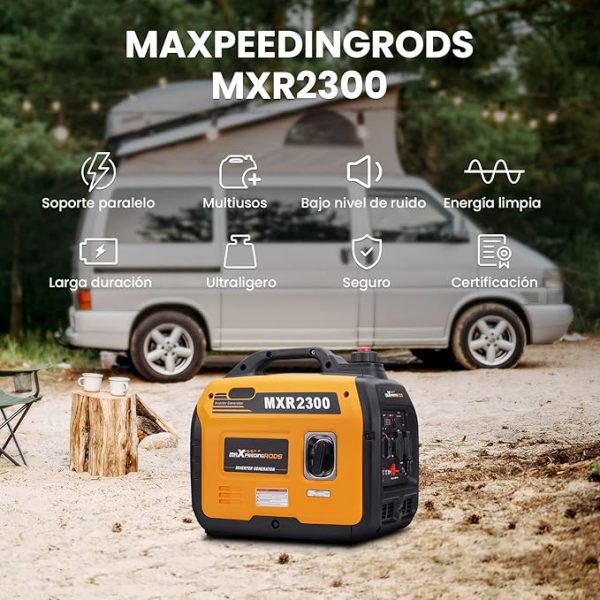 Grupo electrógeno maXpeedingrods 2300W, portátil y silencioso