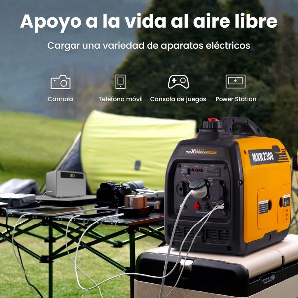 Grupo electrógeno maXpeedingrods 2300W, portátil y silencioso