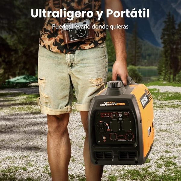 maXpeedingrods 3300W, grupo electrógeno inverter, portátil y potente