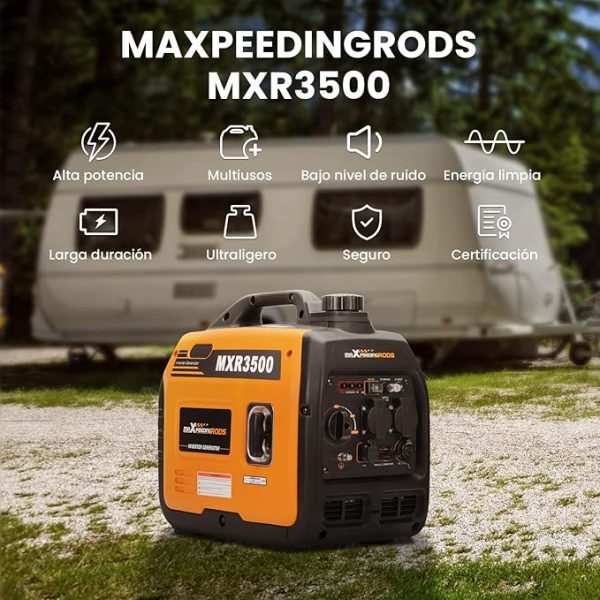 maXpeedingrods 3300W, grupo electrógeno inverter, portátil y potente