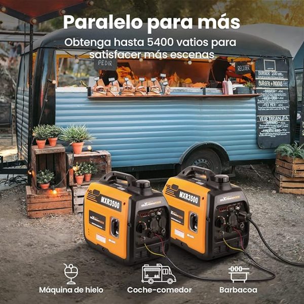 maXpeedingrods 3300W, grupo electrógeno inverter, portátil y potente